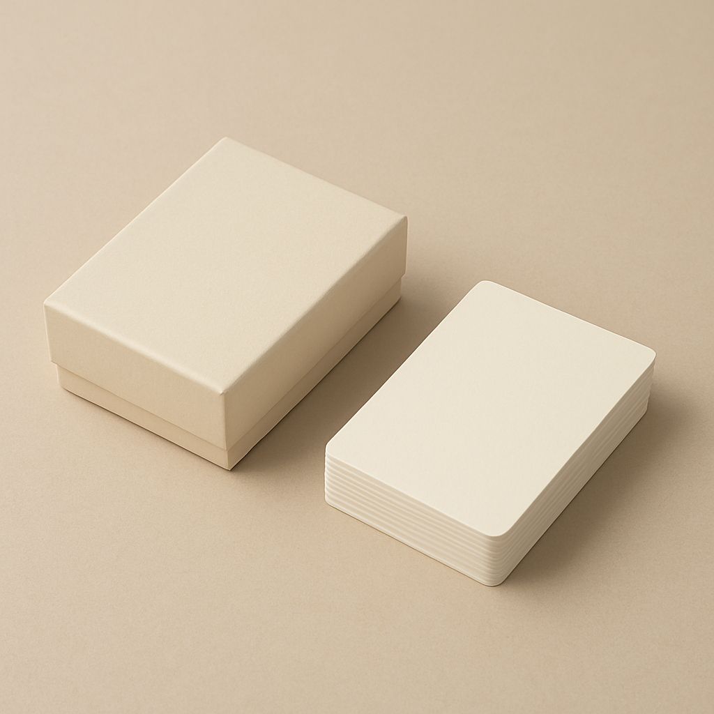 Neutral couples conversation card deck box with cards